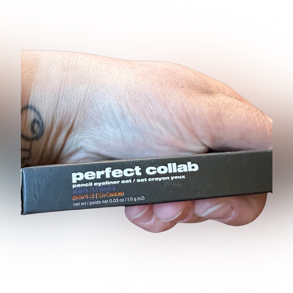 Beauty For Certain Perfect Collab Navy Bronze Pencil Liner Vegan Set NIB NEW
